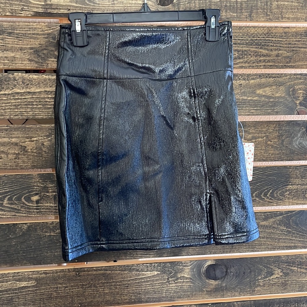 Free People high waisted Black Mini Skirt - Picture 6 of 8
